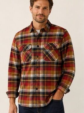 Pendleton Burnside Plaid Flannel Shirt Men’s Medium Cotton Button Front Like New